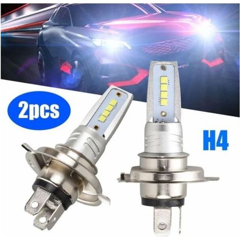 Fahrzeugbeleuchtung: H4 LED-Nebelscheinwerferlampe für Autos, 40 W, 8000 lm, extrem helles Fern- und Abblendlicht