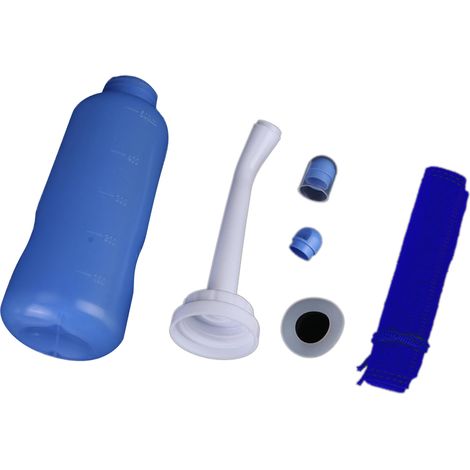 Tragbares Reisebidet mit 2 Sprühdüsen, 500-ml-Leerflasche, ideal für Geburt, Wochenbettpflege, Camping und Autoreisen. Inklusive Aufbewahrungstasche. (1/3)