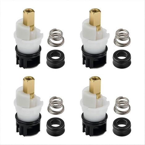 Kit de réparation de robinet à deux poignées comprenant 4 tiges de remplacement RP25513 et un siège RP24096/RP4993. (1/5)