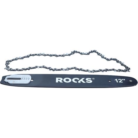 Catena + Barra Guida ROOKS 300 mm AQ-ONE 20V per Motosega (OK-03.4427)