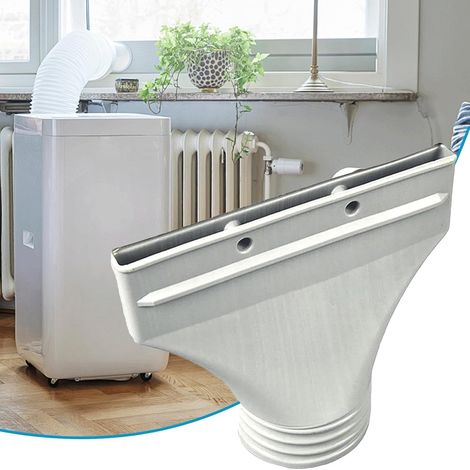 Adaptador de manguera para aire acondicionado portátil, conector plano para manguera de aire acondicionado, instalación sin herramientas - Para puertas y ventanas (1/5)