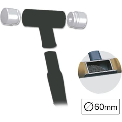 Martello jbm replacement hammer head nylon 60 mm resistente ammortizzante