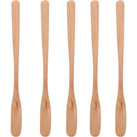 5-teiliges Honig-Rührlöffel-Set, Honig-Rührschaufel, praktischer Honigrührer-20.5X1.5X0.4CM (1/4)