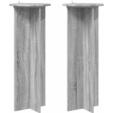 Maison Exclusive - Pflanzenständer 2 pcs Graues Sonoma Ø40 x 100