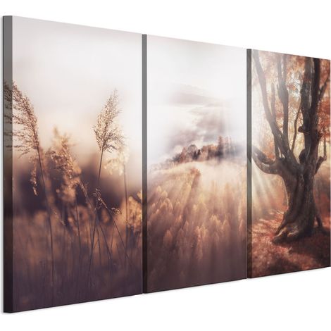 Quadro su tela italiana 90 x 60 cm trittico - stile classico - natura Quadro su tela italiana 120 x 80 cm trittico - stile classico - natura (1/5)