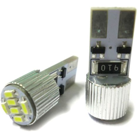 Lampadina Led Canbus T10 W5W 6 SMD 3104 Frontale No Errore Computer Di Bordo