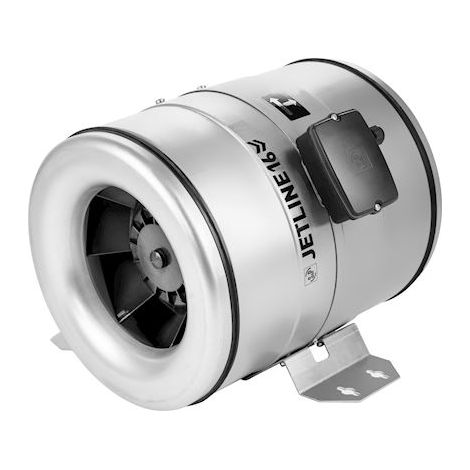 Ventilateur tertiaire inline 1600m3/h, D315, mono 230V, variateur, boîte à borne S&P (UNELVENT) 246400