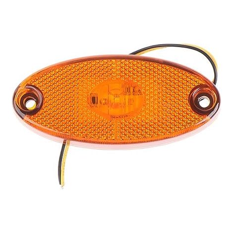 Feu de Position Latérale Universel LED 12V pour Camping-Car et Remorque, Gabarit à Lampe Signalisation Jaune Accessoire Sécurité Camion Facile (1/5)