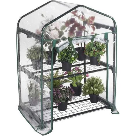 Serra da giardino con 2 ripiani 69x49x95h - Salone (1/4)