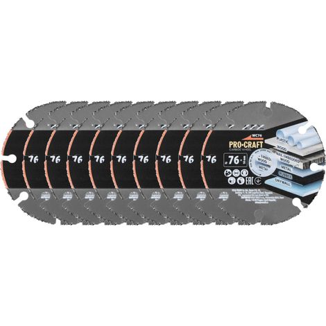 Disco da taglio in metallo duro Procraft WC76 76 x 10 mm, 10 pezzi (1/3)