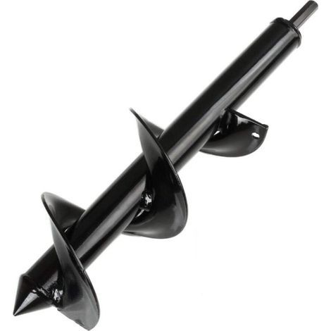 Erdbohrer für Bohrmaschine, Gartenbohrer Ø 83 mm + Handschuhe, Gartenerder für elektrische Bohrmaschinen, praktisches Pflanzwerkzeug für Blumen (1/5)