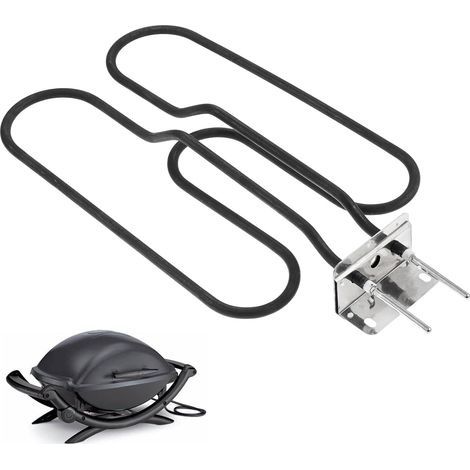 66631/65621 Éléments chauffants de rechange pour barbecue électrique Weber, compatible avec Weber Q140, Q1400, éléments chauffants Weber, acier inoxydable, spirale chauffante 230 V, 2200 W (1/5)