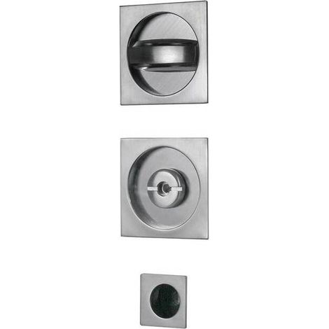 KIT MANIGLIE QUADRO PORTE SCORREVOLI CROMO