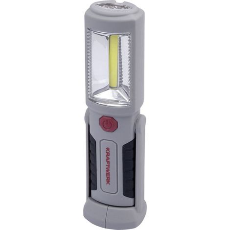 Kraftwerk – Lampe cob-led rechargeable 2W avec 3 LED – Base aimantée orientable 270° – 110 Lux – 15h autonomie – 178x43x35mm – 0,23kg (1/5)