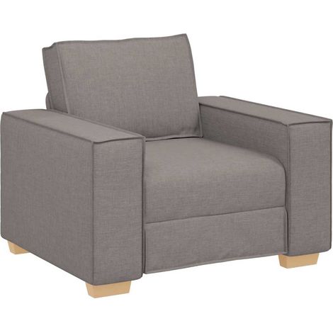 Canapé-chaise Taupe 100x78x84 cm Tissu (1/5)