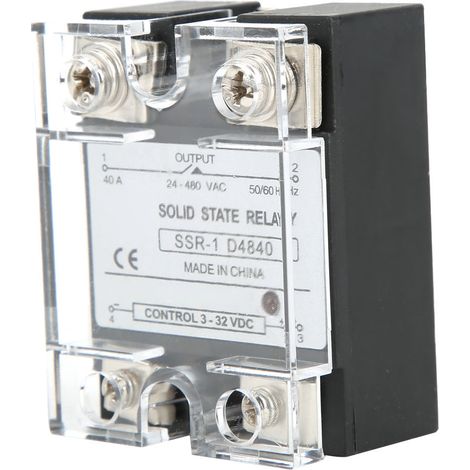 Relais statique SSR-40-DA, module statique SSR, commande CC/CA 40 A, 3-32 V CC (1/5)