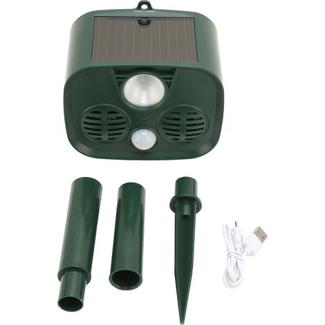 Répulsif Ultrason Solaire pour Animaux avec Détecteur de Mouvement - Anti Chien Chat (1/5)