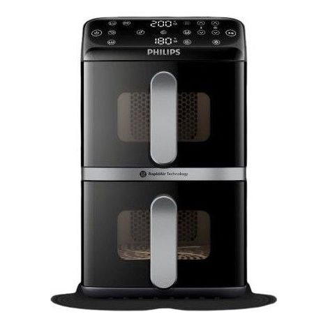 Friteuse sans huile Philips Airfryer Series 4000 Vertical Duo NA461/00 10 L Noir 2750 W