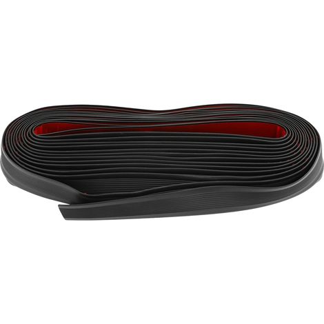 Protector de borde de escalera, tira antideslizante de seguridad, adhesivo fuerte, negro. (1/2)