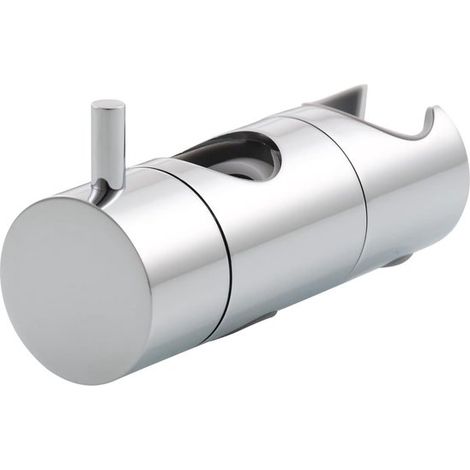 Supporto per soffione doccia, supporto per doccetta a mano per asta doccia, supporto per soffione a spruzzo, accessorio per il bagno, ø 22 mm, regolabile per asta scorrevole, ABS argento 360 (1/5)