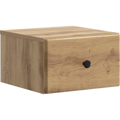 Maison Exclusive - Cabinet de chevet mural Chêne artisanal 34,5 x 33 x 20 cm (1/5)