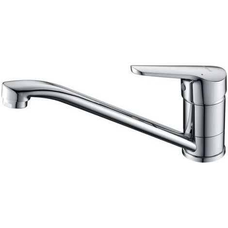 M14450 Roma, Mitigeur d'Evier, Robinet de Cuisine Monocommande, Chromé, Argent, S,1302229mm (1/5)