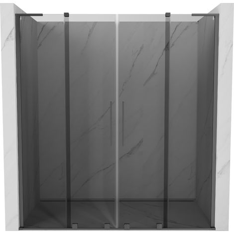Mexen Velar L Duo porte de douche coulissante 170 cm, graphite, gun metal - 871-170-003-42-95 (1/5)