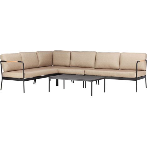 Pehnna Lounge-Set 2 Teile beige,schwarz.