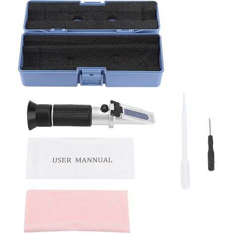 Réfractomètre Brix portable 0-32% pour mesure du sucre dans jus de fruits, vin, bière et boissons - Testeur alimentaire (1/5)