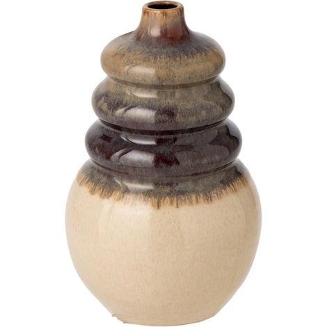 Vase en Céramique "Dune Castle" 30cm Beige (1/2)