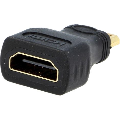 Adaptateur HDMI femelle vers mini HDMI male noir