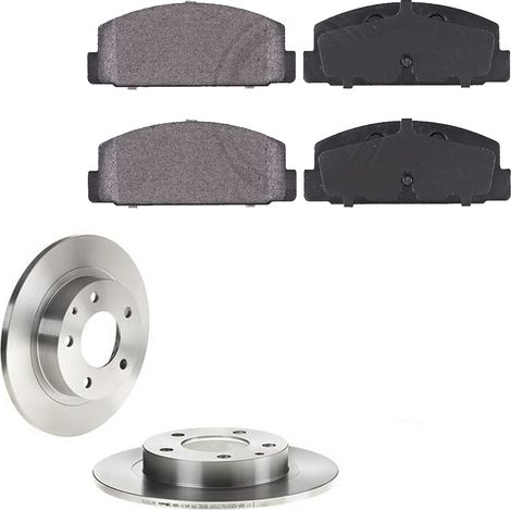 KIT FRENI POSTERIORI compatibile con MAZDA PREMACY (CP) - DISCHI + PASTIGLIE OEM: FDB1721, FDB372 / 16090 /SOSTITUZIONE DIRETTA/BASSA POLVERE/SILENZIOSO (1/5)