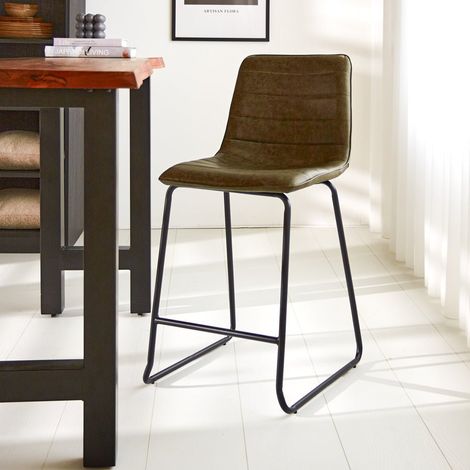 Industriell Barhocker Green Mark PU – Sitzhöhe 65 cm – ohne