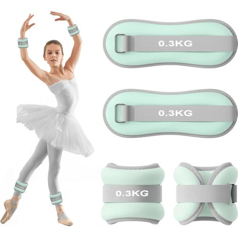 2PCS Poids Cheville, Poids Poignet, Leste Cheville, Ankle Weights, Bracelet Lesté, Poids Pilates, Poids Cheville et Poignet pour Pilates, Yoga, Marche, Jogging, l'Aérobic (1/5)