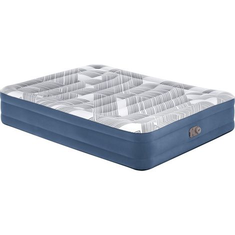 Bestway Matelas gonflable 2 personnes 203 x 152 x 36 cm avec pompe électrique intégrée coloris imprimé Fashion Flock (1/5)