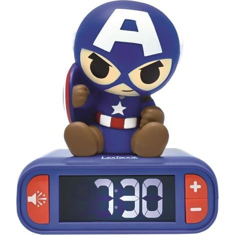 Réveil Veilleuse Lexibook Captain America (1/5)