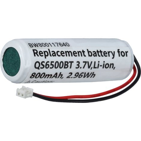vhbw 1x Akku Ersatz für Datalogic EP0906, 10-4765, 5-3112 für Barcodescanner POS (800 mAh, 3,7 V, Li-Ion)