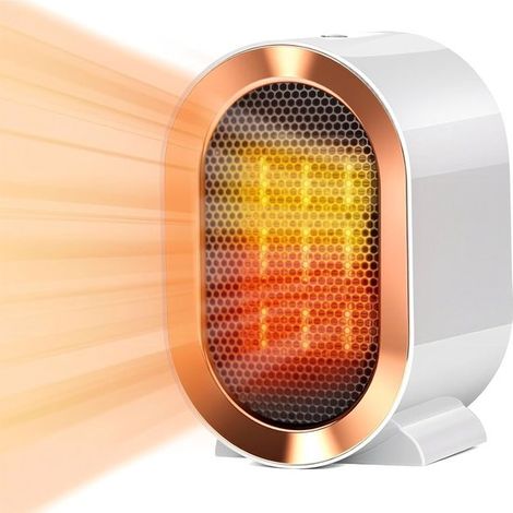Energiesparender Mini-Lüfterheizkörper, 220 V, 1200 W, elektrischer Lüfterheizkörper für Wohnzimmer, Schlafzimmer, Badezimmer (1/2)