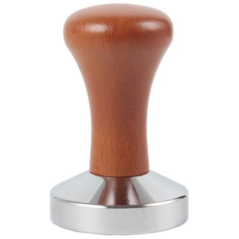 Pilon à café 51 mm, tasseur espresso inox avec manche en bois, compacteur à café pour machine expresso, outil de tassage 51 mm pour barista, presse à café professionnelle pour cafetière, lot de 2 acce (1/5)