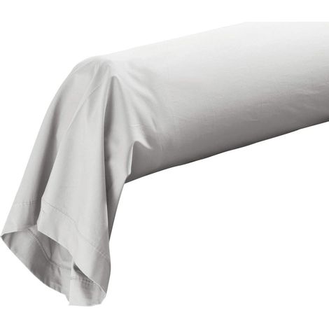 Taie de traversin percale de coton ORIGINE Blanc 85x185 cm