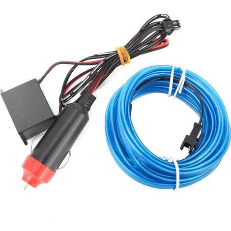 Bande LED 4 mètres bleue pour éclairage intérieur voiture - Décoration lumineuse (1/5)