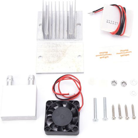 Kit de refroidissement à eau 70W pour module refroidisseur thermoélectrique TEC1-12706 avec dissipateur thermique (1/5)