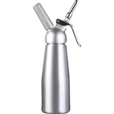 Chantilly Professionnel 500ml à Chantilly Siphons de cuisine avec 3 douilles en acier inoxydable en Aluminium pour Mousses et Crèmes Cartouche Gaz Siphon (1/2)