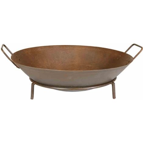 Feuerschale Rusty Ø 48 cm Eisen rostbraun, mit Griffen (1/4)