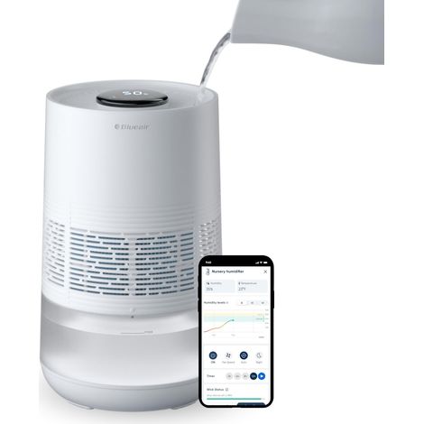 BLUEAIR Umidificatore Intelligente, Serbatoio 3.5L lavabile in lavastoviglie per ambienti di grandi dimensioni, sonno migliore con la tecnologia di evaporazione, modalità automatica e notturna (1/4)
