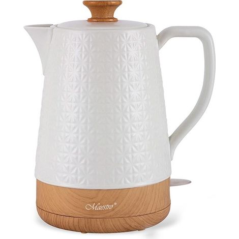 Maestro MR-076 Hervidor Eléctrico Cerámica Blanco 2L (1/2)