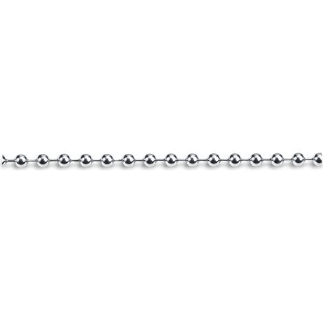 Catena a Perline Ø 3,6 mm MMX2MT. Perline Cromate in Blister 5 Blister