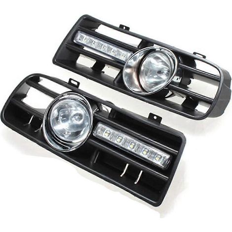 LED-Grill-Nebelscheinwerfer für Golf 4 Mk4 IV Stoßstange (1997-2006) - Schwarz (1/4)