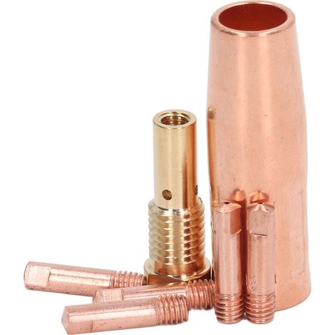 Kit accessoires torche à souder MIG flux cored sans gaz laiton buse pointes 0.8mm 0.031in pour Century FC90 80GL Forney Ti Easy Flux (1/5)