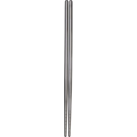 (Noir) Une paire de couteaux de table antidérapants en acier inoxydable 304, résistants à la chaleur et faciles à nettoyer. (1/5)